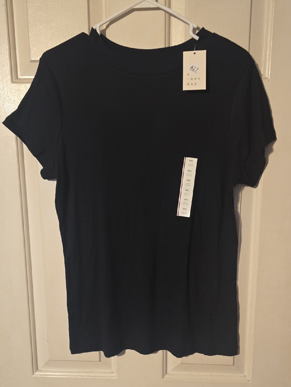 A New Day Women's Black Crew Neck Tee